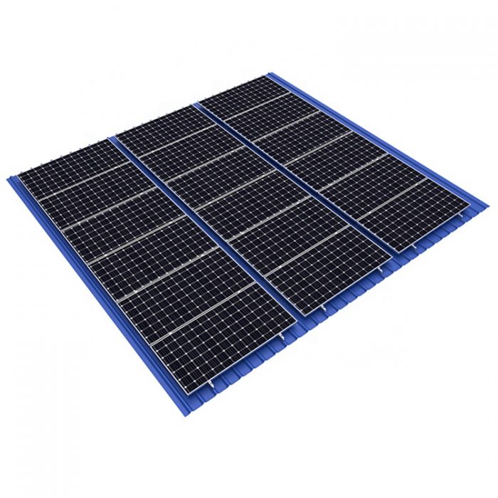 Trapezoidal metal roof solar racking-4
