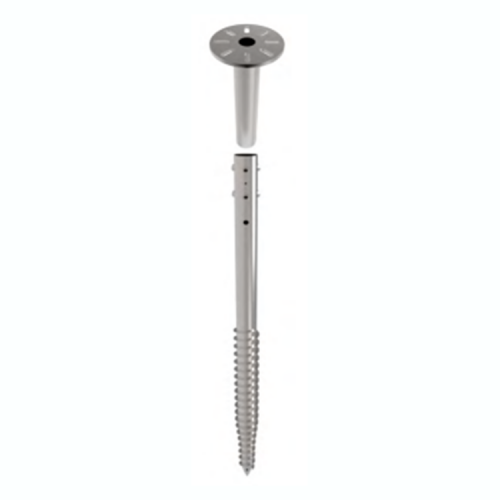 adjustable ground screw pole anchor-1