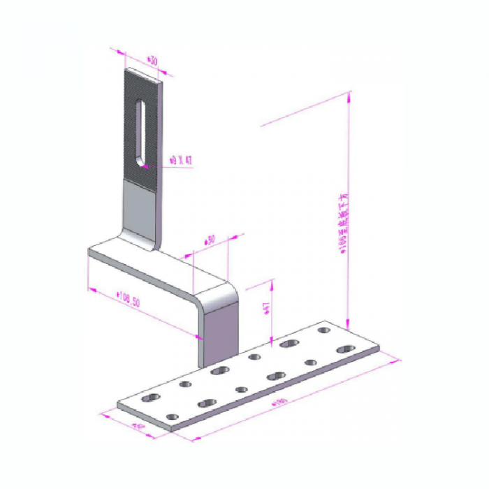 tile roof hook with nut-2